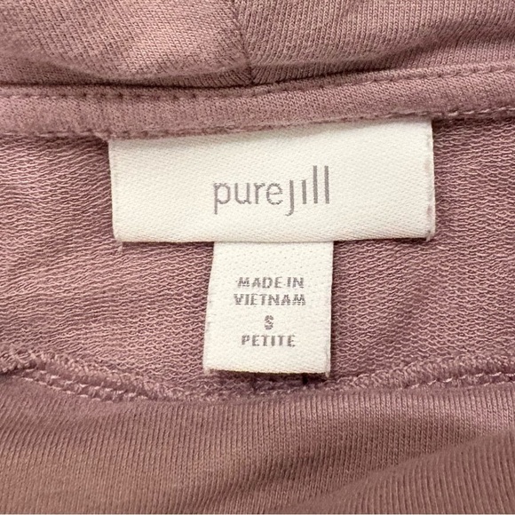 Pure J Jill Shirt Size SP Light Mauve Pull On Cowl Turtle Neck Cotton Blend - Picture 3 of 10